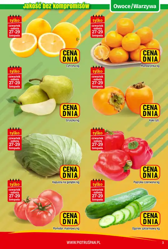 Delikatesy Piotruś Pan - gazetka promocyjna Gazetka od czwartku 20.11 do soboty 29.11 - strona 3