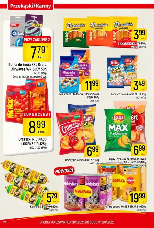 Delikatesy Piotruś Pan - gazetka promocyjna Gazetka od czwartku 20.11 do soboty 29.11 - strona 22