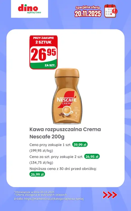 Dino - gazetka promocyjna Specjalna oferta na 20.11.2025 - promocje spoza gazetki od czwartku 20.11 do czwartku 20.11 - strona 10