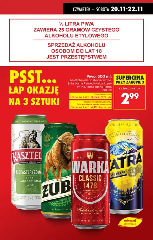 Biedronka - gazetka promocyjna Najlepsze promocje! od czwartku 20.11 do soboty 22.11 - strona 17