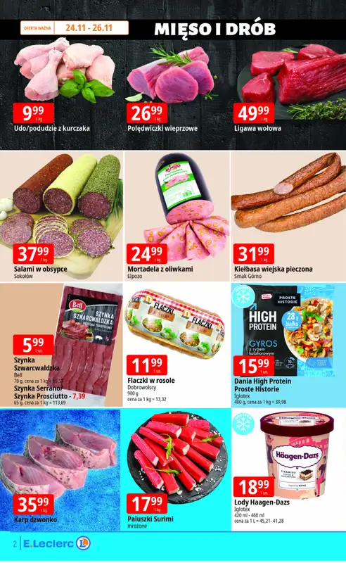 Leclerc - gazetka promocyjna Oferta Lublin Zana od poniedziałku 24.11 do soboty 29.11 - strona 2
