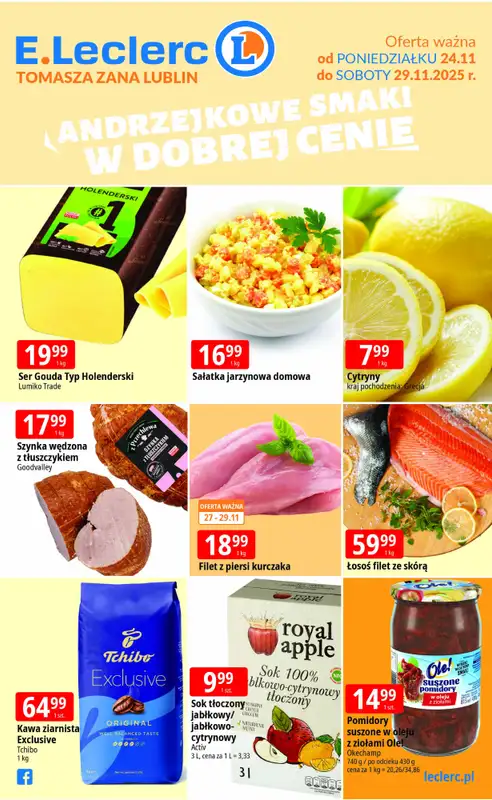 Leclerc - gazetka promocyjna Oferta Lublin Zana od poniedziałku 24.11 do soboty 29.11