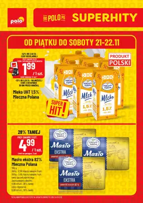 POLOmarket - gazetka promocyjna Super Hity na weekend od piątku 21.11 do soboty 22.11