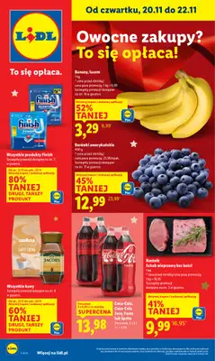 Lidl - gazetka promocyjna Oferta od czwartku od czwartku 20.11 do soboty 22.11