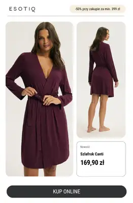 Esotiq - gazetka promocyjna -50% przy zakupach za min. 399 zł od czwartku 20.11 do niedzieli 30.11 - strona 7