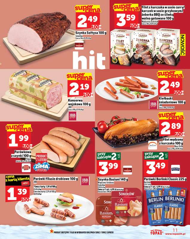 TOPAZ - gazetka promocyjna Gazetka od czwartku 27.11 do środy 03.12 - strona 11