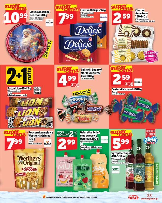 TOPAZ - gazetka promocyjna Gazetka od czwartku 27.11 do środy 03.12 - strona 23