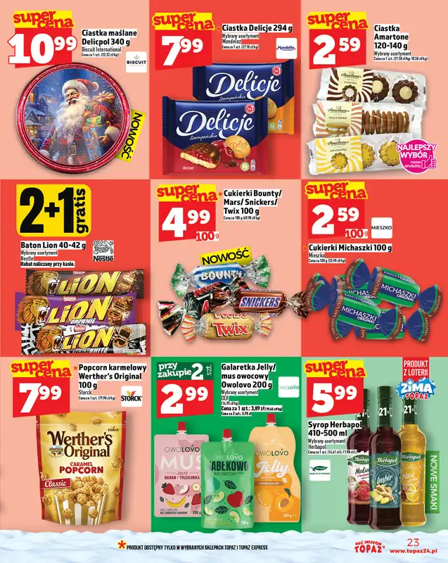 TOPAZ - gazetka promocyjna Gazetka od czwartku 27.11 do środy 03.12 - strona 23
