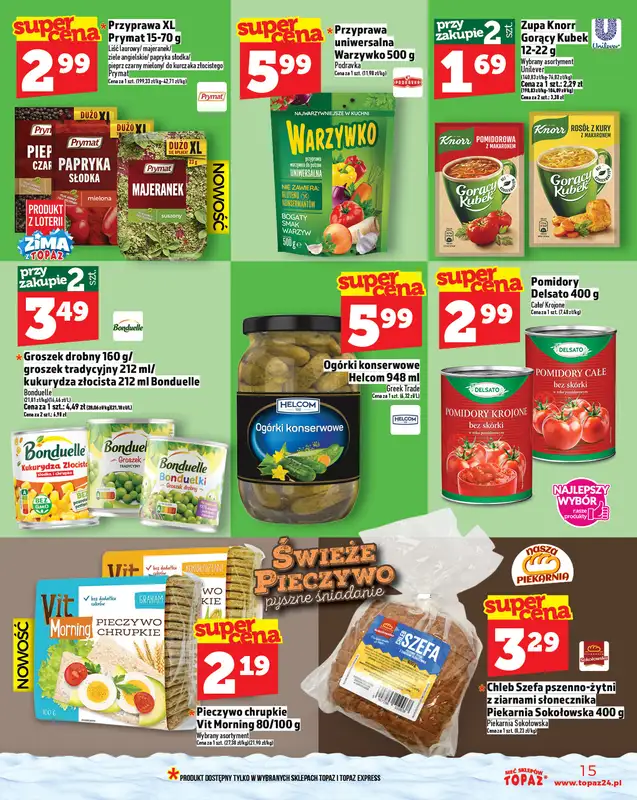 TOPAZ - gazetka promocyjna Gazetka od czwartku 27.11 do środy 03.12 - strona 15