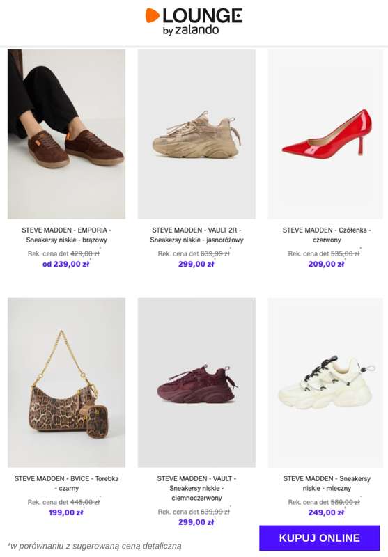 Lounge by Zalando - gazetka promocyjna Do -73%  Steve Madden od czwartku 20.11 do niedzieli 23.11 - strona 8