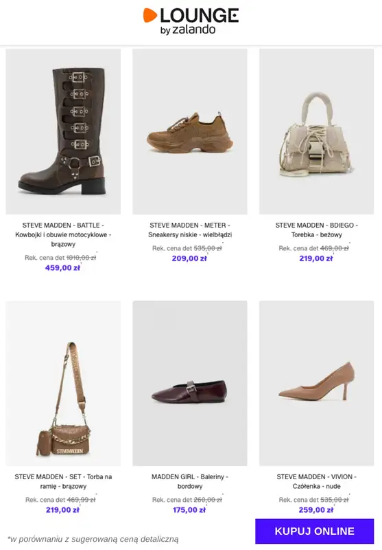 Lounge by Zalando - gazetka promocyjna Do -73%  Steve Madden od czwartku 20.11 do niedzieli 23.11 - strona 10