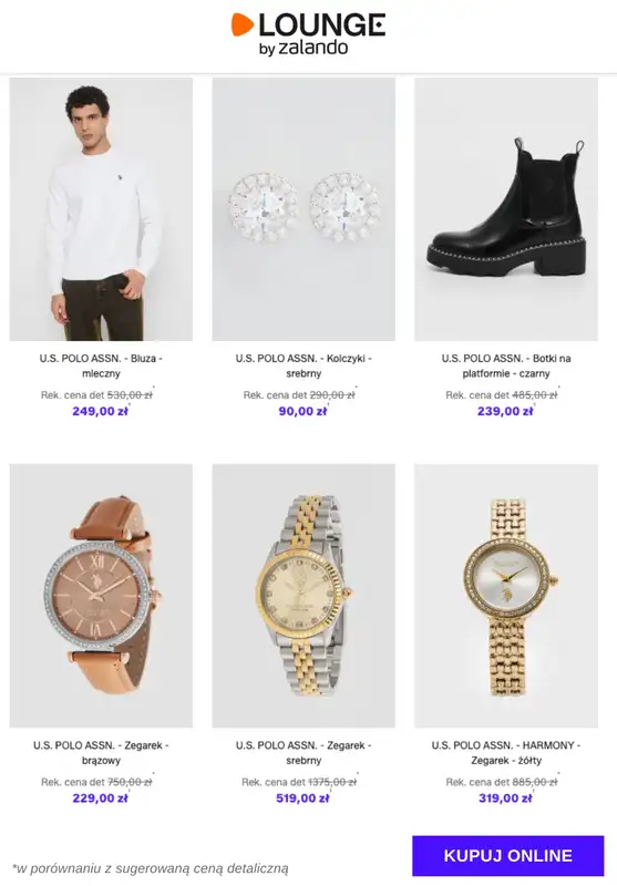 Lounge by Zalando - gazetka promocyjna Do -77% U.S. Polo Assn. od czwartku 20.11 do niedzieli 23.11 - strona 9