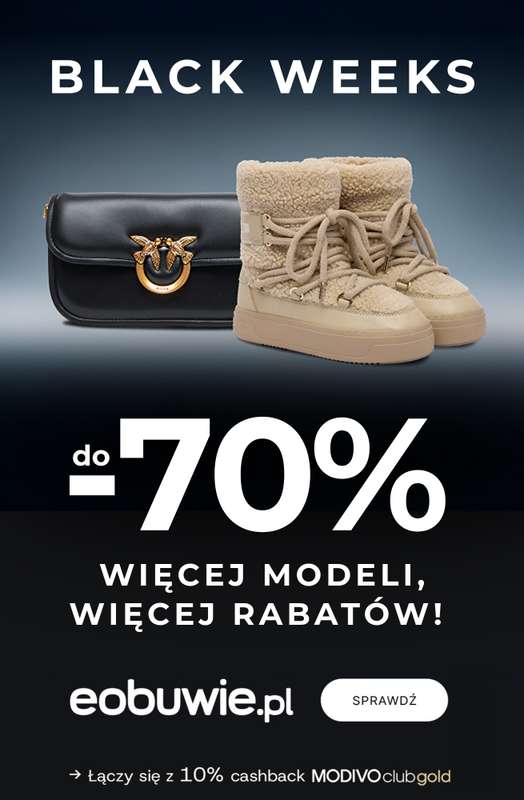 eobuwie.pl - gazetka promocyjna BLACK WEEKS do -70%: Więcej modeli, więcej rabatów! od czwartku 20.11 do czwartku 27.11