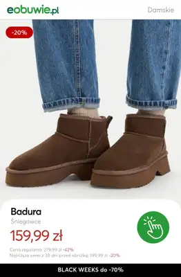 BLACK FRIDAY - gazetka promocyjna eobuwie | BLACK WEEKS do -70%: Więcej modeli, więcej rabatów! od czwartku 20.11 do czwartku 27.11 - strona 2