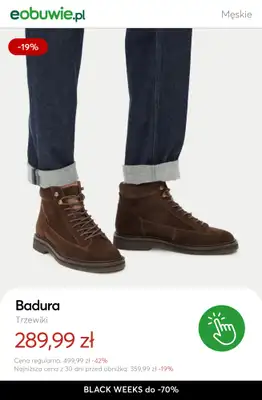BLACK FRIDAY - gazetka promocyjna eobuwie | BLACK WEEKS do -70%: Więcej modeli, więcej rabatów! od czwartku 20.11 do czwartku 27.11 - strona 13