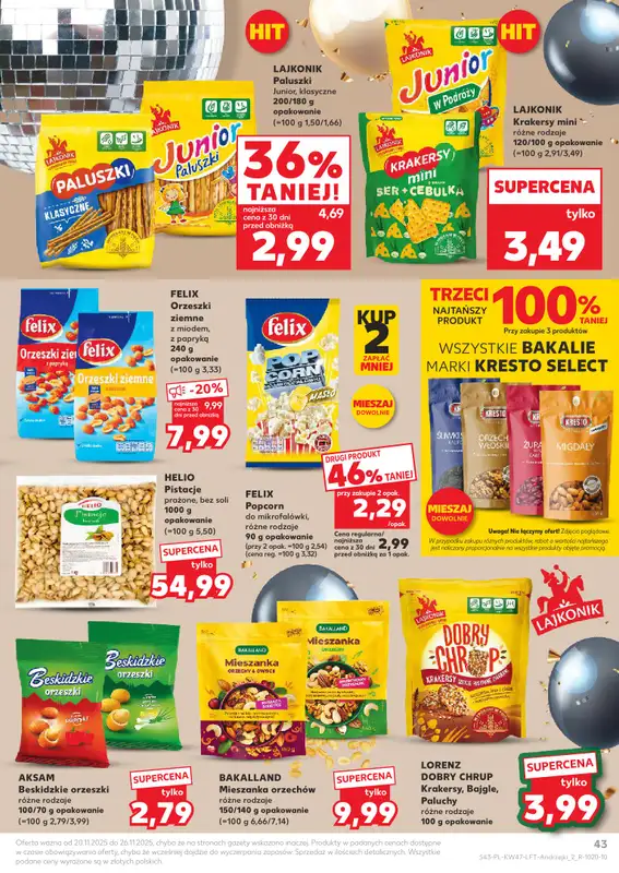 Kaufland - gazetka promocyjna Oferta Kaufland od czwartku 20.11 do środy 26.11 - strona 43