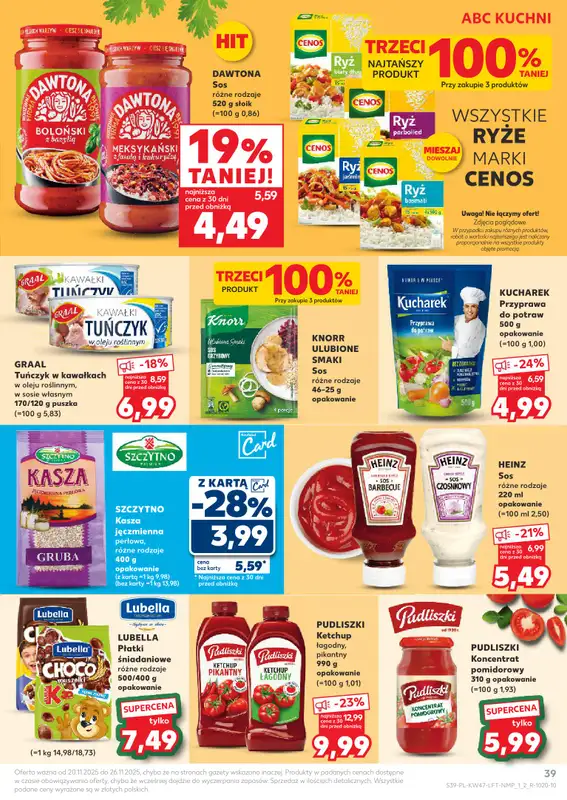 Kaufland - gazetka promocyjna Oferta Kaufland od czwartku 20.11 do środy 26.11 - strona 39