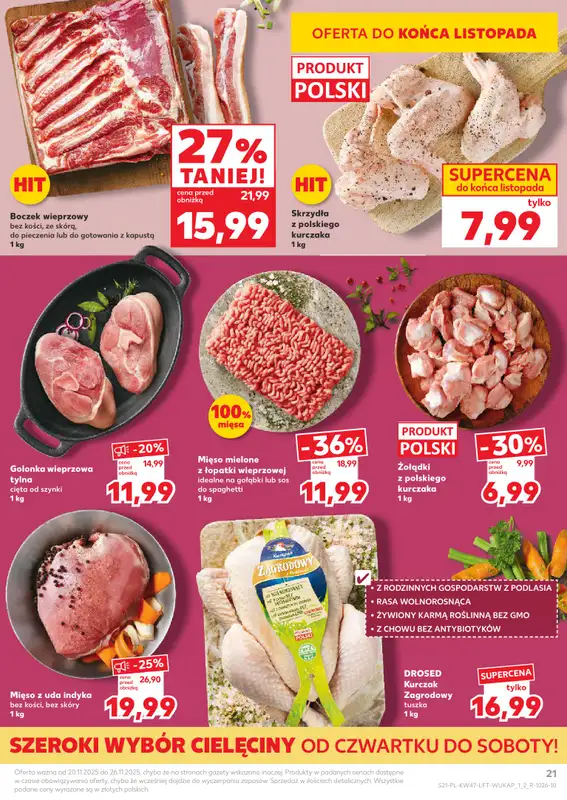 Kaufland - gazetka promocyjna Oferta Kaufland od czwartku 20.11 do środy 26.11 - strona 21