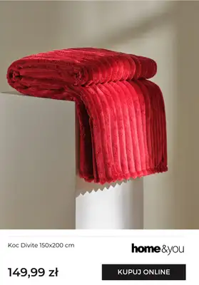 home&you - gazetka promocyjna Miękkie i ciepłe koce od czwartku 20.11 do niedzieli 30.11 - strona 8
