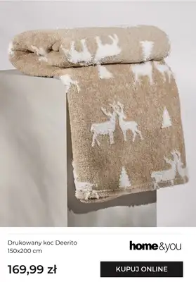 home&you - gazetka promocyjna Miękkie i ciepłe koce od czwartku 20.11 do niedzieli 30.11 - strona 5