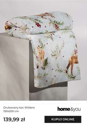 Drukowany koc Wildero