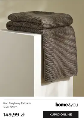 home&you - gazetka promocyjna Miękkie i ciepłe koce od czwartku 20.11 do niedzieli 30.11 - strona 9