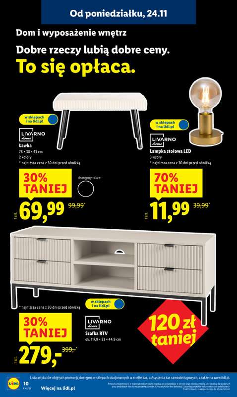 Lidl - gazetka promocyjna Katalog od poniedziałku 24.11 do soboty 29.11 - strona 12