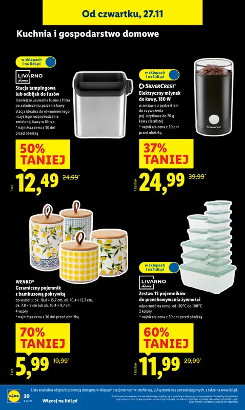 Lidl - gazetka promocyjna Katalog od poniedziałku 24.11 do soboty 29.11 - strona 32