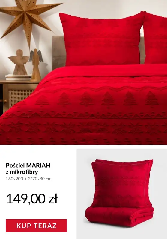 Homla - gazetka promocyjna Świąteczne pościele od czwartku 20.11  - strona 9