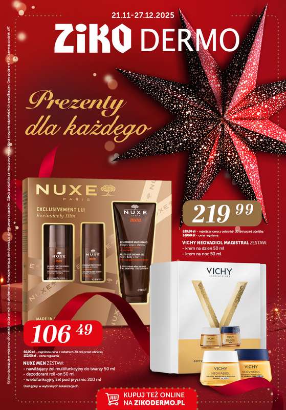 Ziko Dermo - gazetka promocyjna Gazetka od piątku 21.11 do soboty 27.12