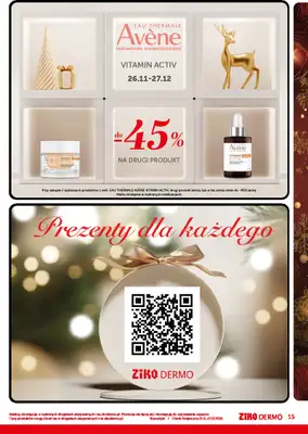 Ziko Dermo - gazetka promocyjna Gazetka od piątku 21.11 do soboty 27.12 - strona 15