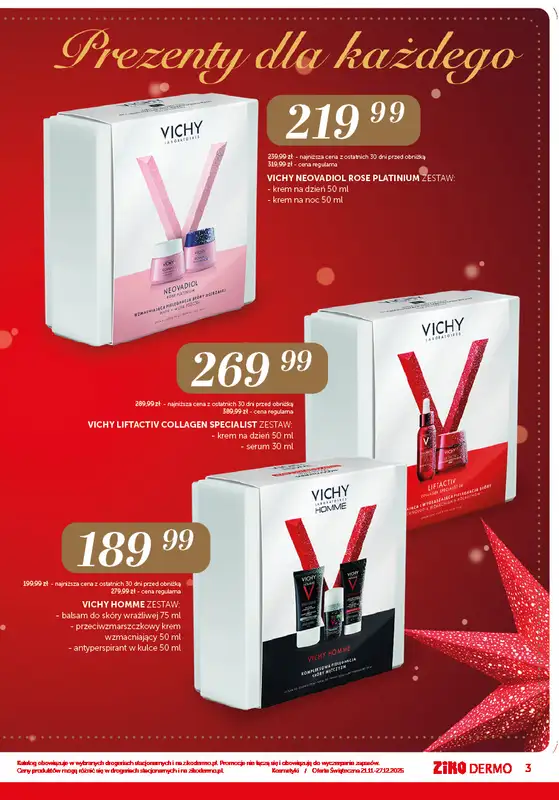 Ziko Dermo - gazetka promocyjna Gazetka od piątku 21.11 do soboty 27.12 - strona 3
