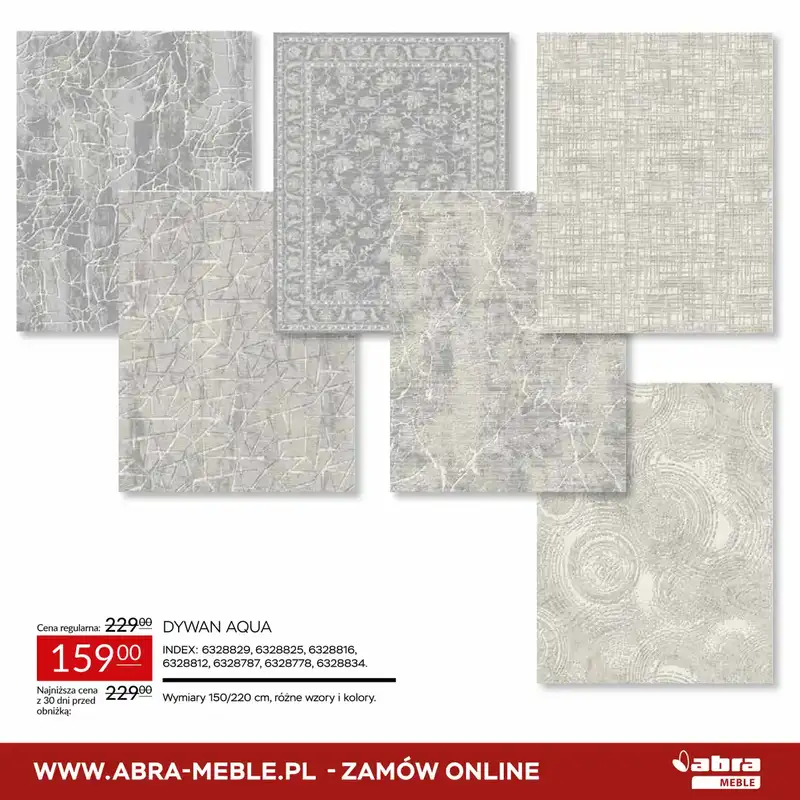 Abra Meble - gazetka promocyjna Niższe ceny na dywany od czwartku 20.11 do niedzieli 14.12 - strona 7