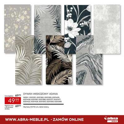 Abra Meble - gazetka promocyjna Niższe ceny na dywany od czwartku 20.11 do niedzieli 14.12 - strona 3