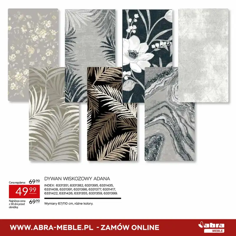 Abra Meble - gazetka promocyjna Niższe ceny na dywany od czwartku 20.11 do niedzieli 14.12 - strona 3