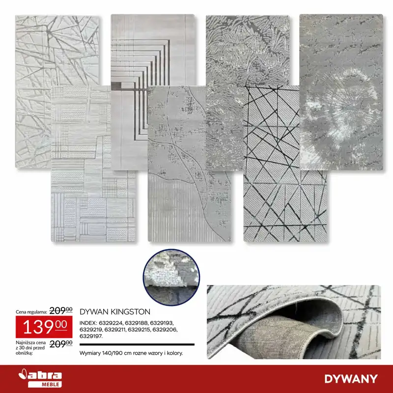 Abra Meble - gazetka promocyjna Niższe ceny na dywany od czwartku 20.11 do niedzieli 14.12 - strona 6