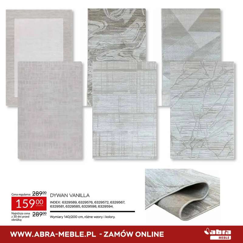 Abra Meble - gazetka promocyjna Niższe ceny na dywany od czwartku 20.11 do niedzieli 14.12 - strona 9