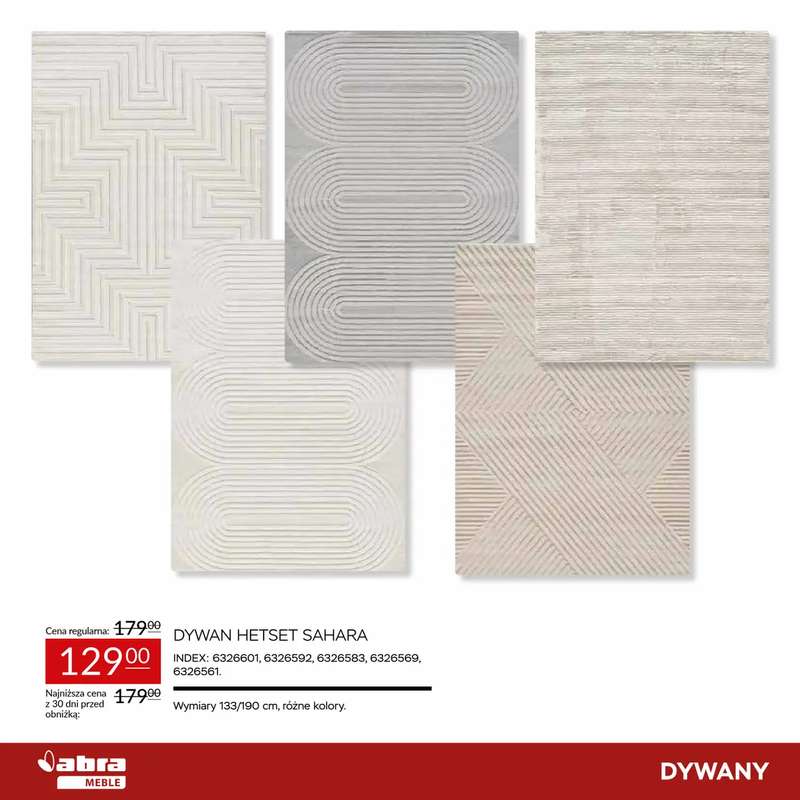 Abra Meble - gazetka promocyjna Niższe ceny na dywany od czwartku 20.11 do niedzieli 14.12 - strona 10