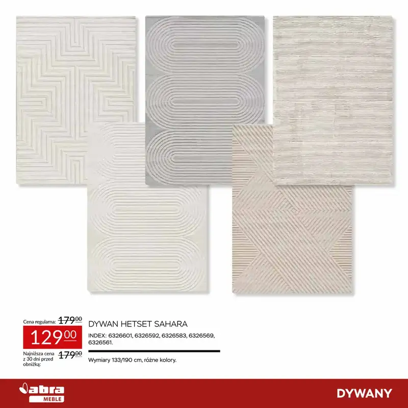 Abra Meble - gazetka promocyjna Niższe ceny na dywany od czwartku 20.11 do niedzieli 14.12 - strona 10