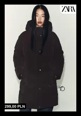 Zara - gazetka promocyjna Kurtki zimowe dla niej od czwartku 20.11  - strona 3