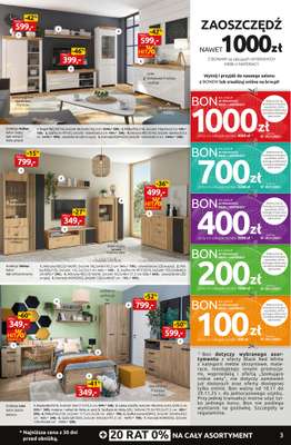 Black Red White - gazetka promocyjna Black Weeks do -60% na setki mebli i dodatków od poniedziałku 17.11 do niedzieli 30.11 - strona 3