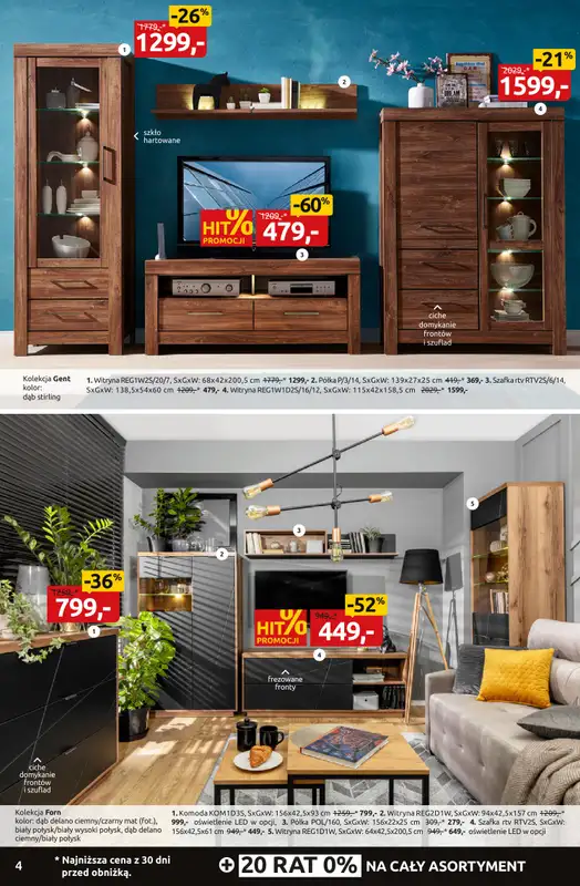 Black Red White - gazetka promocyjna Black Weeks do -60% na setki mebli i dodatków od poniedziałku 17.11 do niedzieli 30.11 - strona 4