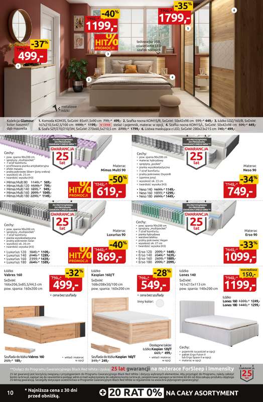 Black Red White - gazetka promocyjna Black Weeks do -60% na setki mebli i dodatków od poniedziałku 17.11 do niedzieli 30.11 - strona 10