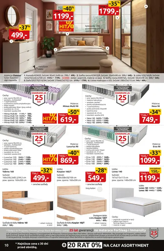 Black Red White - gazetka promocyjna Black Weeks do -60% na setki mebli i dodatków od poniedziałku 17.11 do niedzieli 30.11 - strona 10