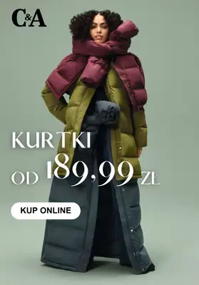 C&A - gazetka promocyjna Kurtki damskie od 189,99 zł od piątku 21.11 