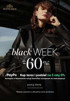BLACK FRIDAY - gazetka promocyjna Wittchen | Do -60% Black Week od czwartku 20.11 do niedzieli 30.11
