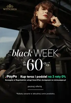 BLACK FRIDAY - gazetka promocyjna Wittchen | Do -60% Black Week od czwartku 20.11 do niedzieli 30.11