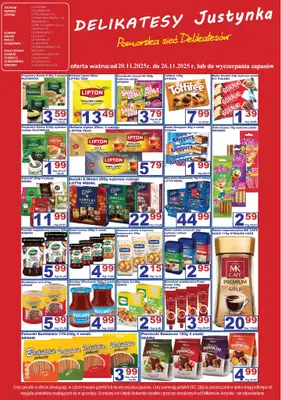 Delikatesy Justynka - gazetka promocyjna Gazetka od czwartku 20.11 do środy 26.11 - strona 3