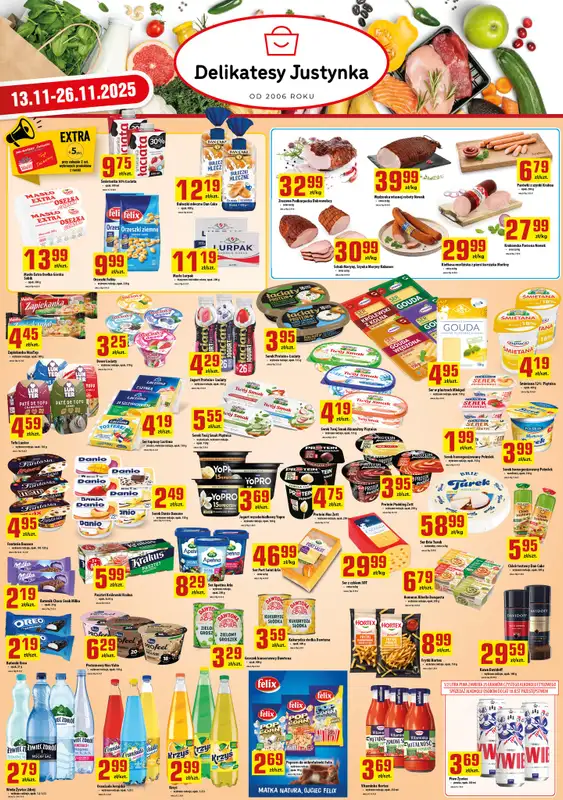 Delikatesy Justynka - gazetka promocyjna Gazetka od czwartku 20.11 do środy 26.11 - strona 2