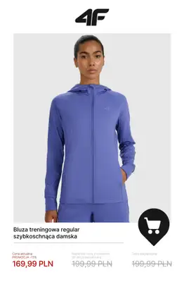 4F - gazetka promocyjna Ubrania na fitness i trening dla niej w SUPER cenach! od czwartku 20.11  - strona 13